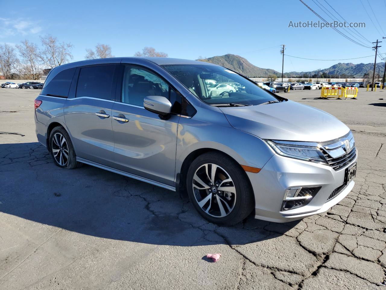 2019 Honda Odyssey Elite Silver vin: 5FNRL6H91KB106689