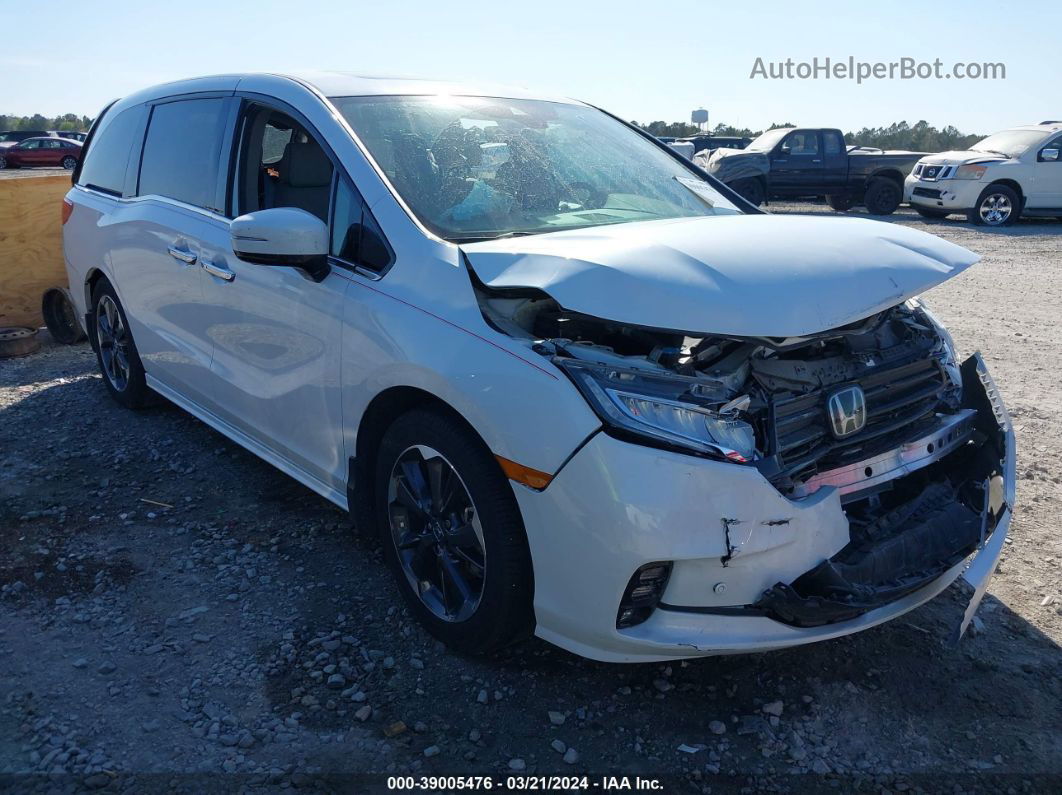 2021 Honda Odyssey Elite White vin: 5FNRL6H91MB000309