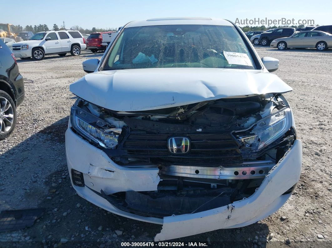 2021 Honda Odyssey Elite White vin: 5FNRL6H91MB000309