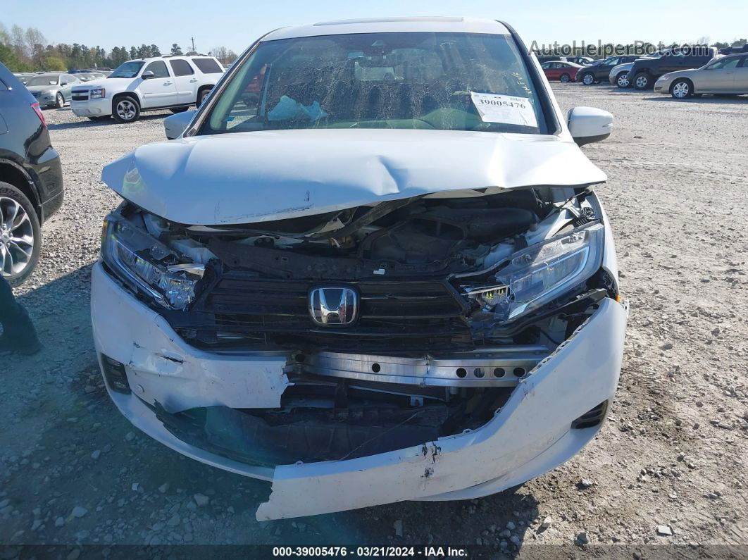 2021 Honda Odyssey Elite White vin: 5FNRL6H91MB000309