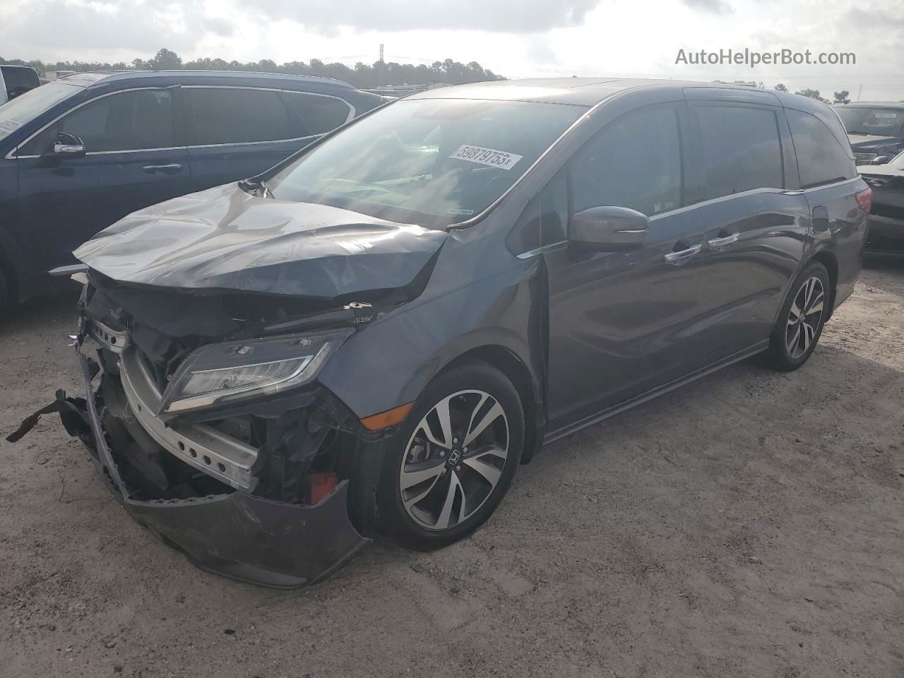 2019 Honda Odyssey Elite Gray vin: 5FNRL6H92KB007122