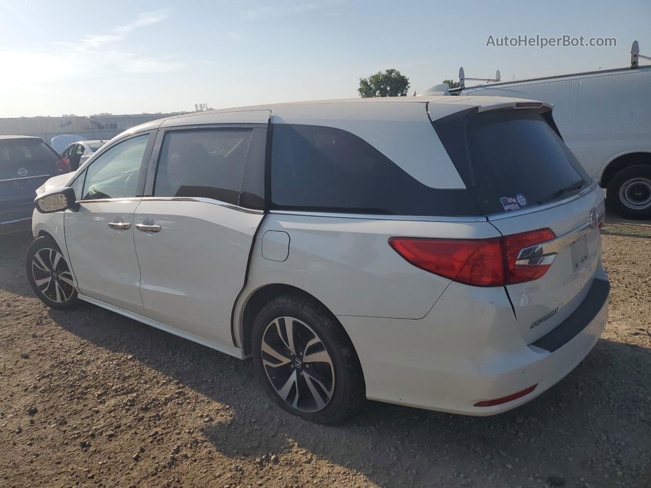 2019 Honda Odyssey Elite White vin: 5FNRL6H92KB032070