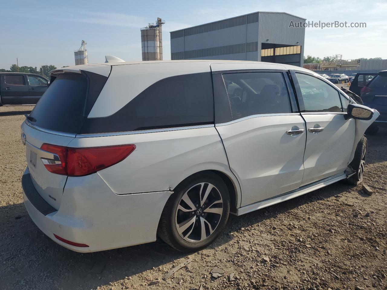 2019 Honda Odyssey Elite White vin: 5FNRL6H92KB032070