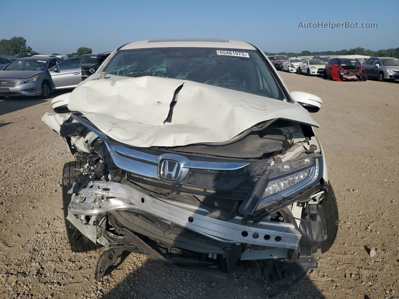 2019 Honda Odyssey Elite White vin: 5FNRL6H92KB032070