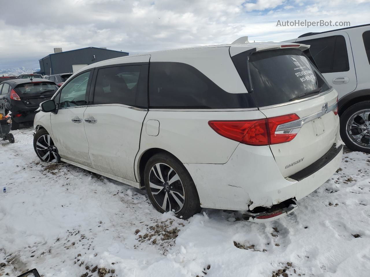 2019 Honda Odyssey Elite Белый vin: 5FNRL6H92KB077641