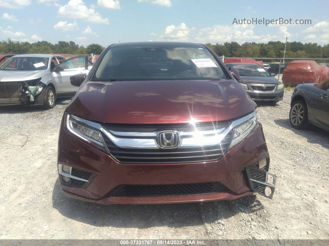 2019 Honda Odyssey Elite Maroon vin: 5FNRL6H92KB085819