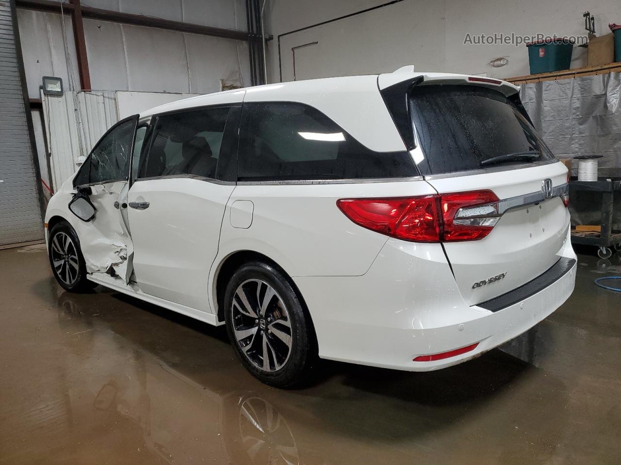 2019 Honda Odyssey Elite White vin: 5FNRL6H92KB086887