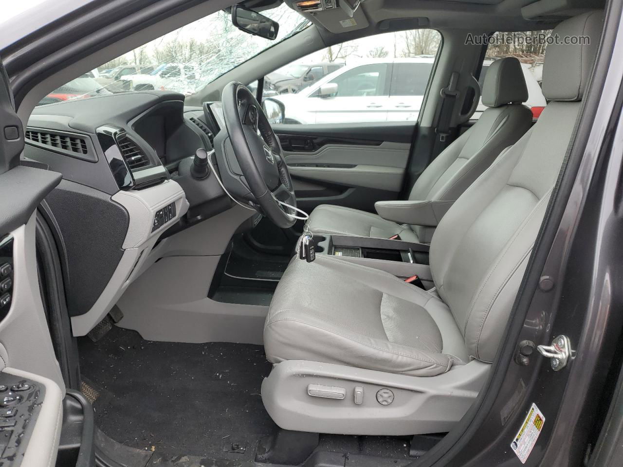 2019 Honda Odyssey Elite Gray vin: 5FNRL6H93KB006643