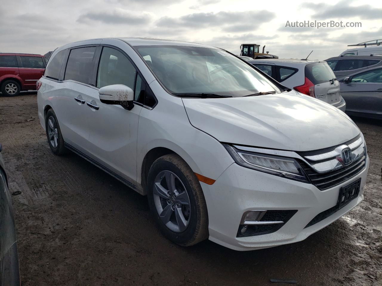 2020 Honda Odyssey Elite White vin: 5FNRL6H93LB072109