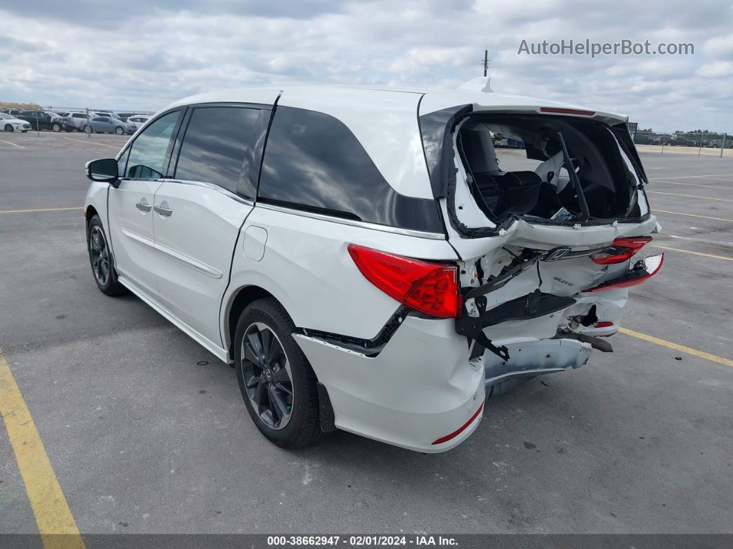 2021 Honda Odyssey Elite White vin: 5FNRL6H93MB009433