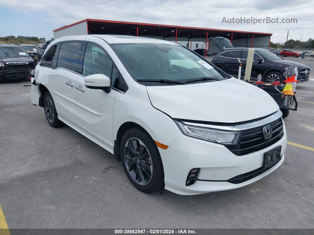 2021 Honda Odyssey Elite White vin: 5FNRL6H93MB009433