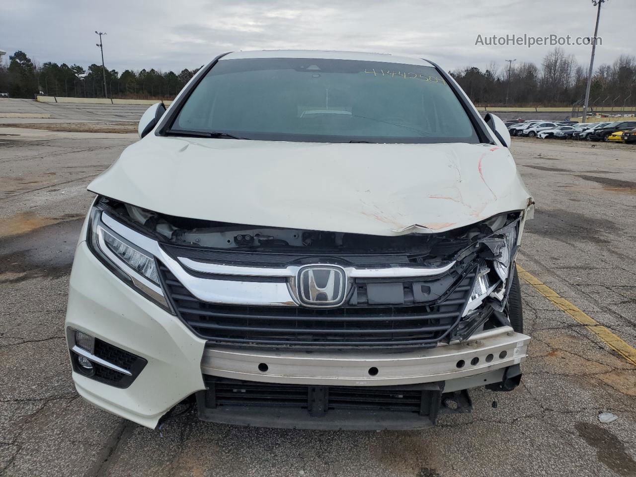 2019 Honda Odyssey Elite Белый vin: 5FNRL6H94KB001984