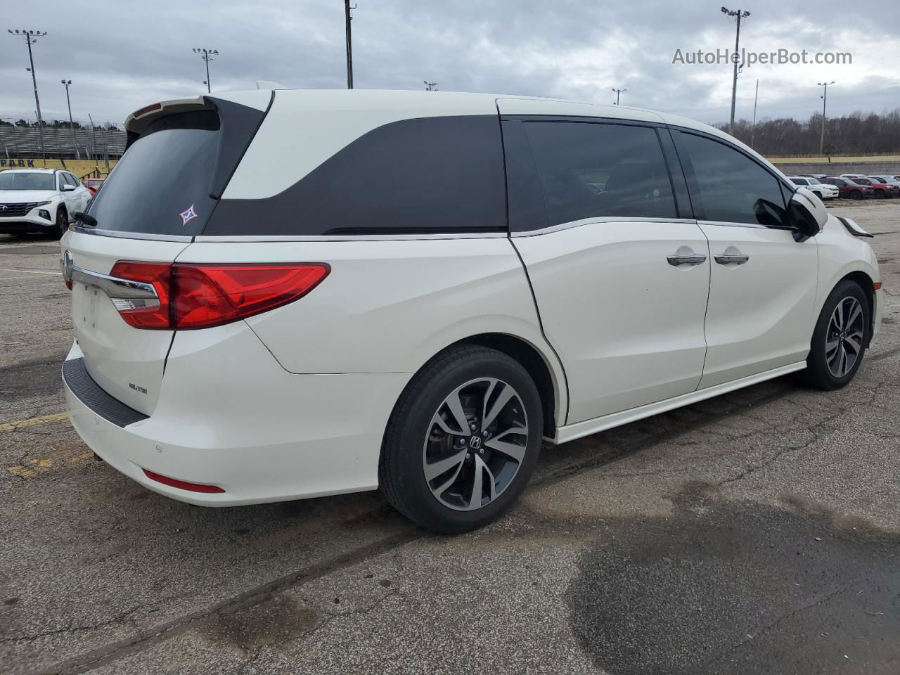 2019 Honda Odyssey Elite White vin: 5FNRL6H94KB001984