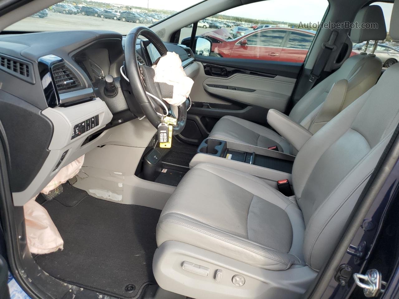 2019 Honda Odyssey Elite Синий vin: 5FNRL6H94KB006327