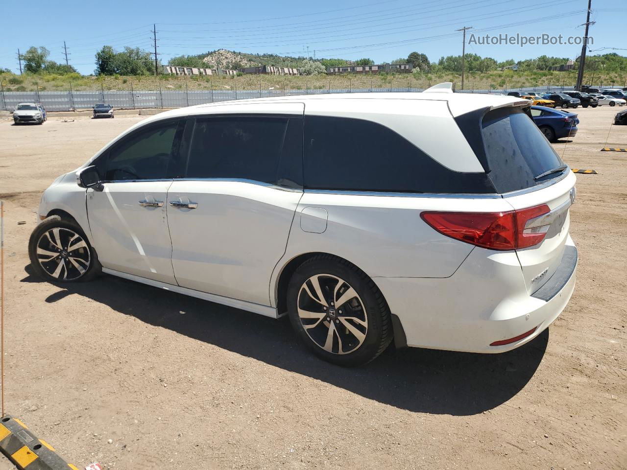 2019 Honda Odyssey Elite White vin: 5FNRL6H94KB041479