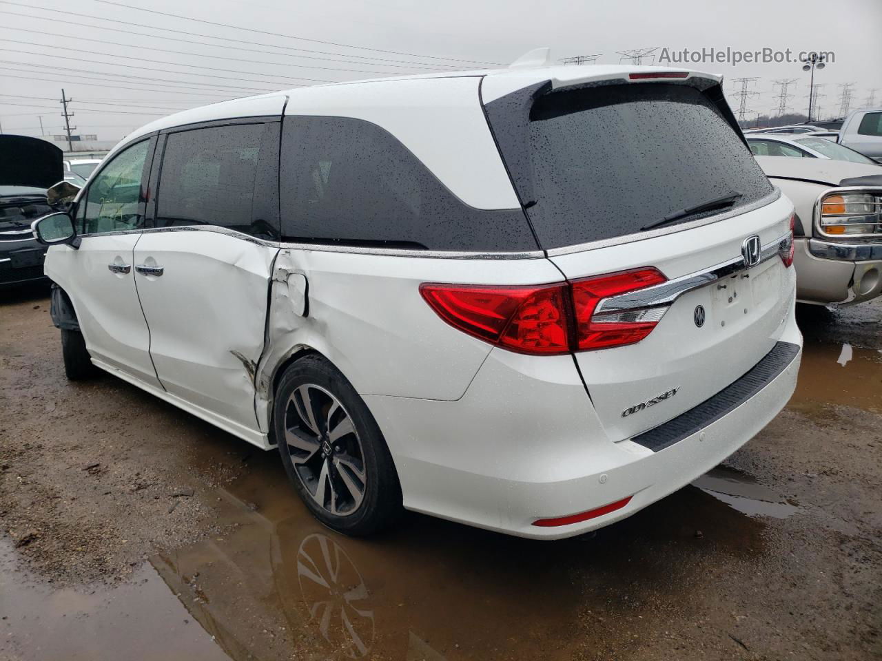 2020 Honda Odyssey Elite White vin: 5FNRL6H94LB010735