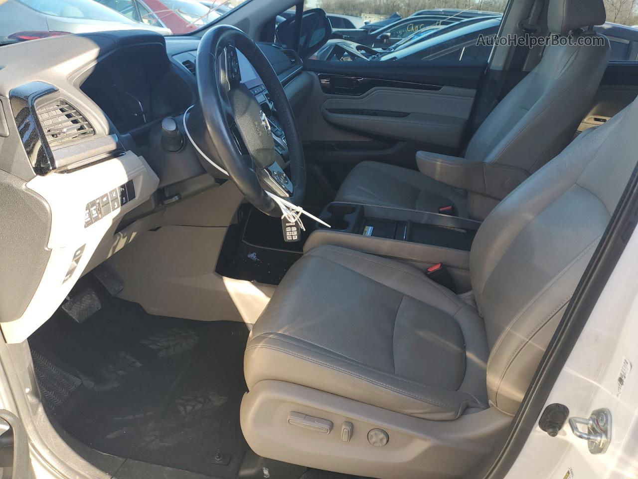 2019 Honda Odyssey Elite White vin: 5FNRL6H95KB005798