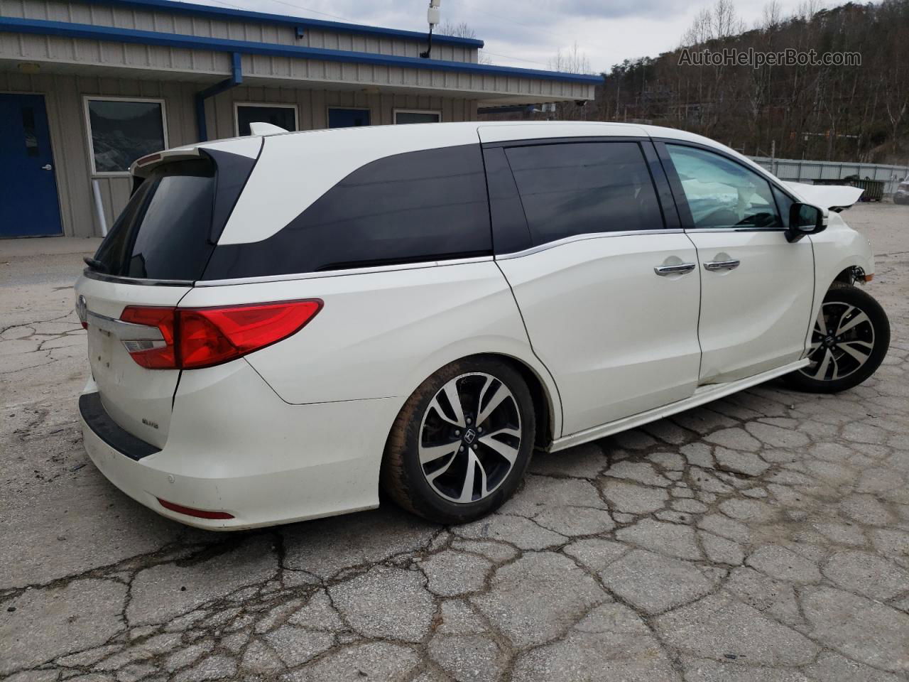 2019 Honda Odyssey Elite White vin: 5FNRL6H95KB021709