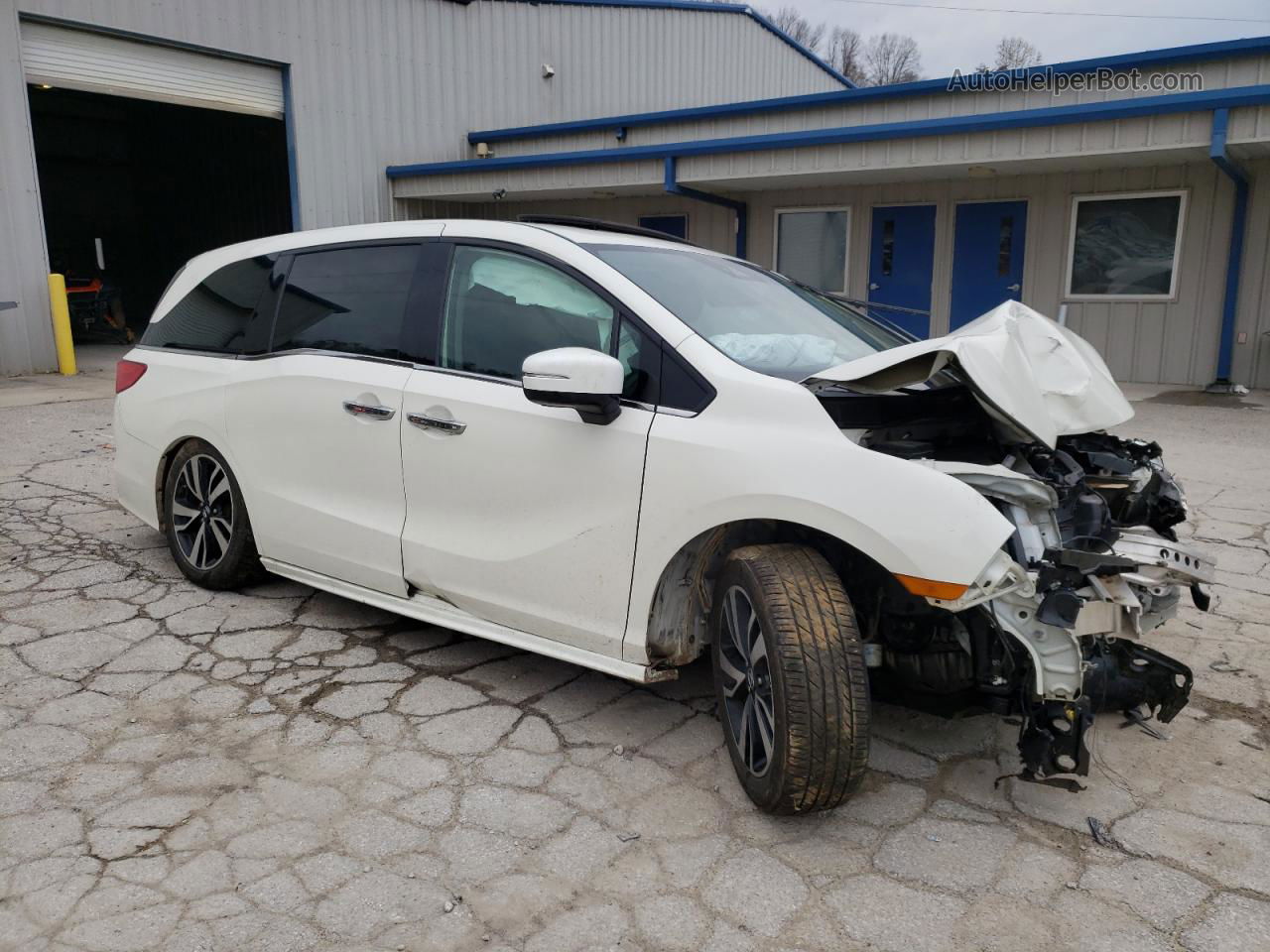 2019 Honda Odyssey Elite White vin: 5FNRL6H95KB021709