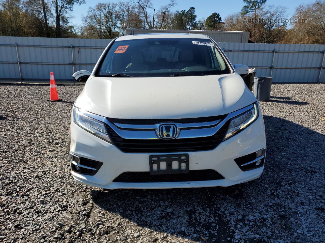 2019 Honda Odyssey Elite Белый vin: 5FNRL6H95KB036789