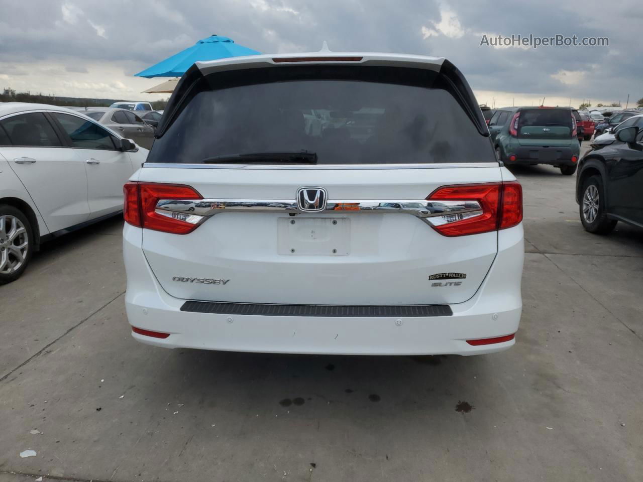 2020 Honda Odyssey Elite White vin: 5FNRL6H95LB011845