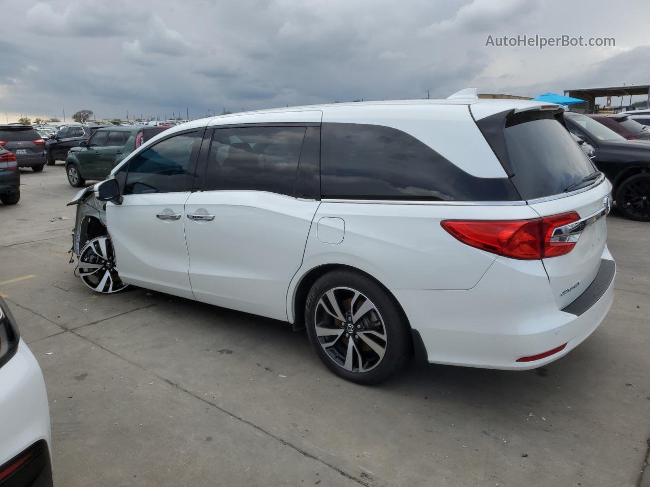 2020 Honda Odyssey Elite Белый vin: 5FNRL6H95LB011845