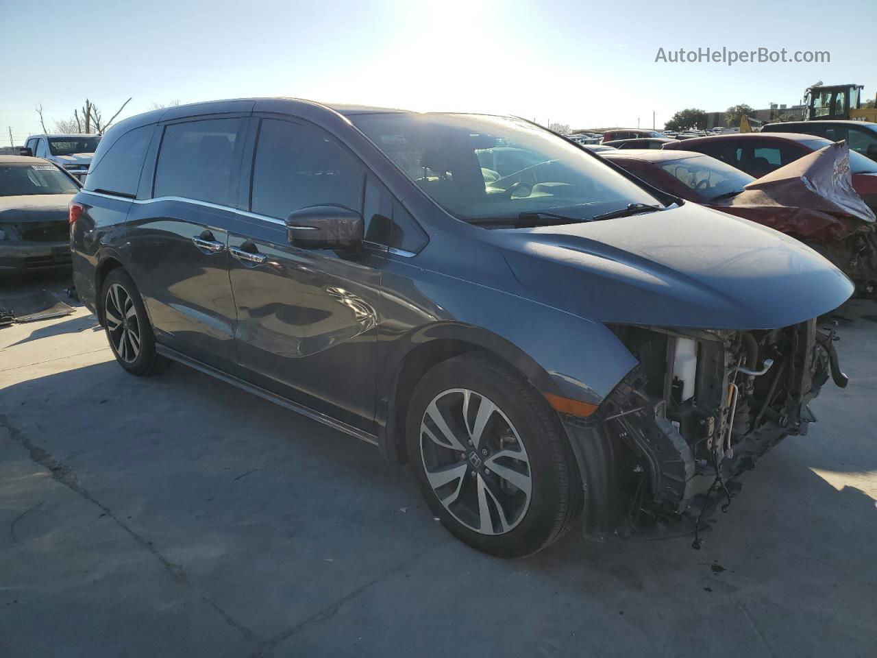 2020 Honda Odyssey Elite Серый vin: 5FNRL6H95LB052203