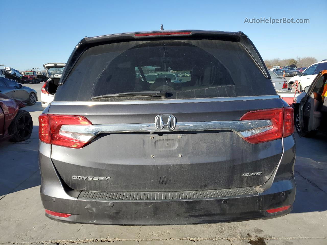 2020 Honda Odyssey Elite Gray vin: 5FNRL6H95LB052203