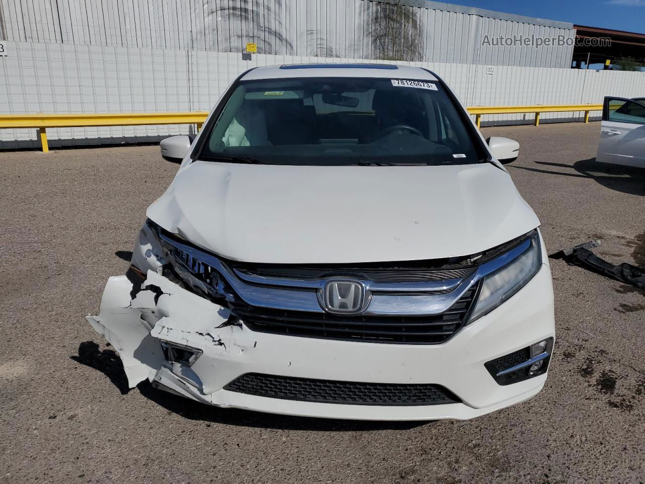 2020 Honda Odyssey Elite White vin: 5FNRL6H95LB058809