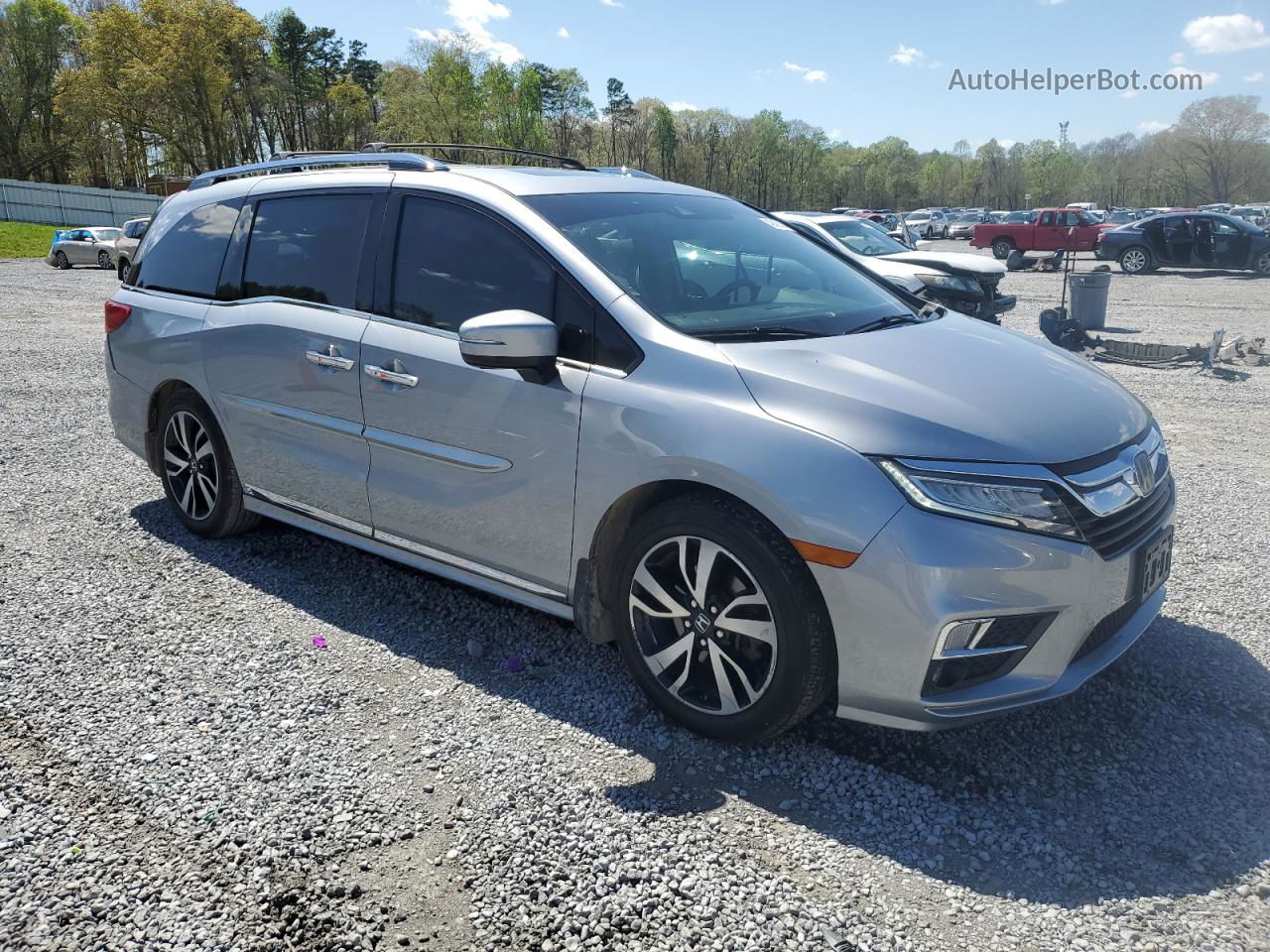 2019 Honda Odyssey Elite Silver vin: 5FNRL6H96KB039524