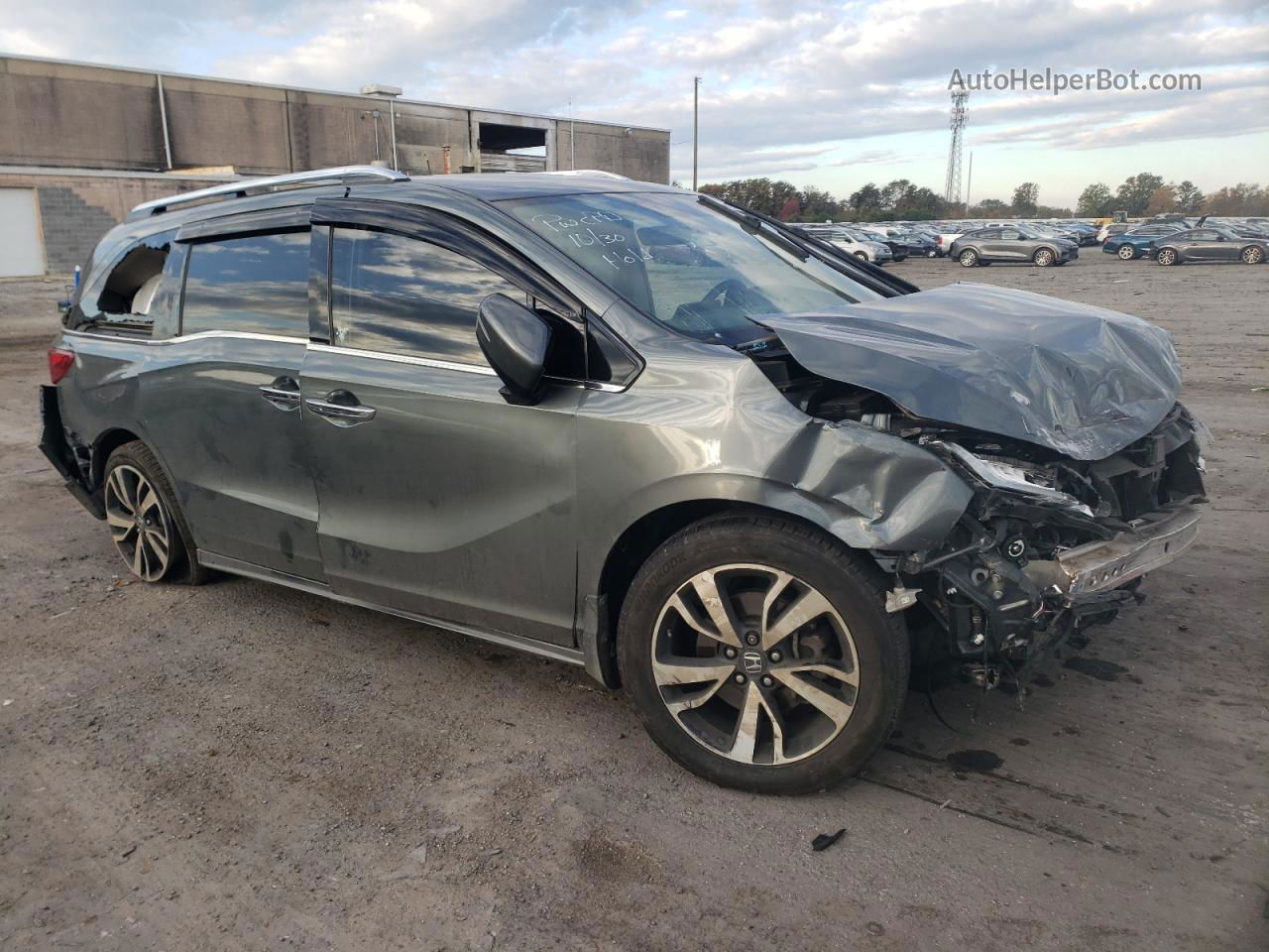 2019 Honda Odyssey Elite Серый vin: 5FNRL6H96KB097567