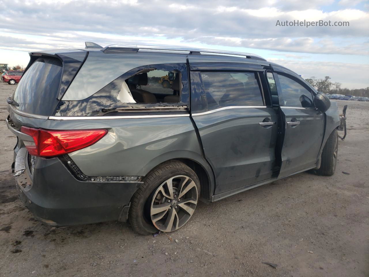 2019 Honda Odyssey Elite Gray vin: 5FNRL6H96KB097567