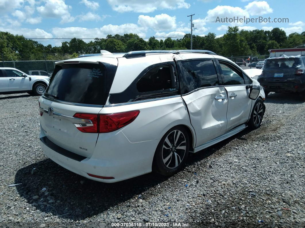 2019 Honda Odyssey Elite White vin: 5FNRL6H97KB117910