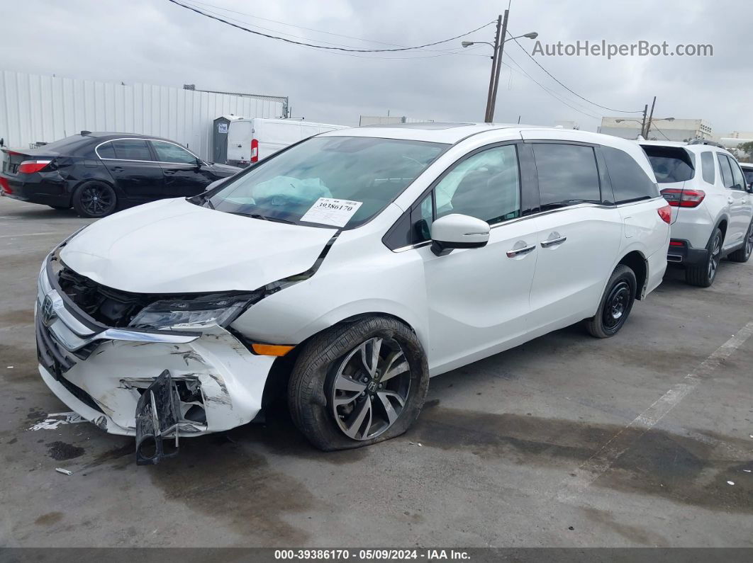 2020 Honda Odyssey Elite White vin: 5FNRL6H97LB053305