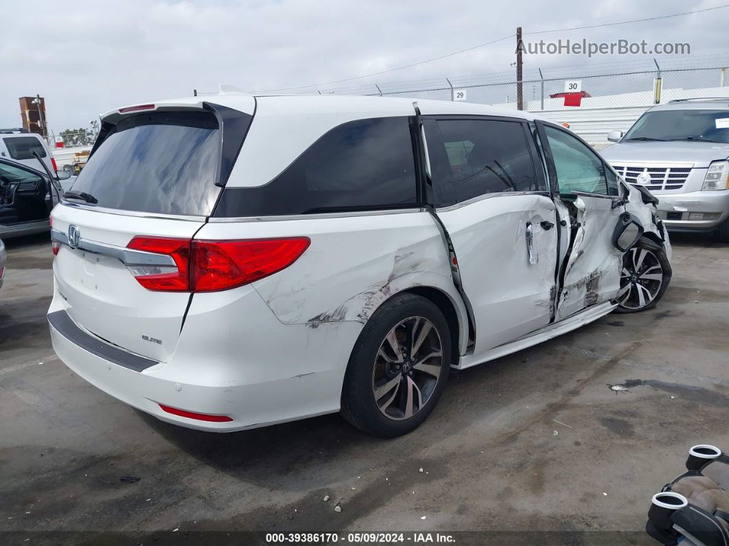 2020 Honda Odyssey Elite White vin: 5FNRL6H97LB053305