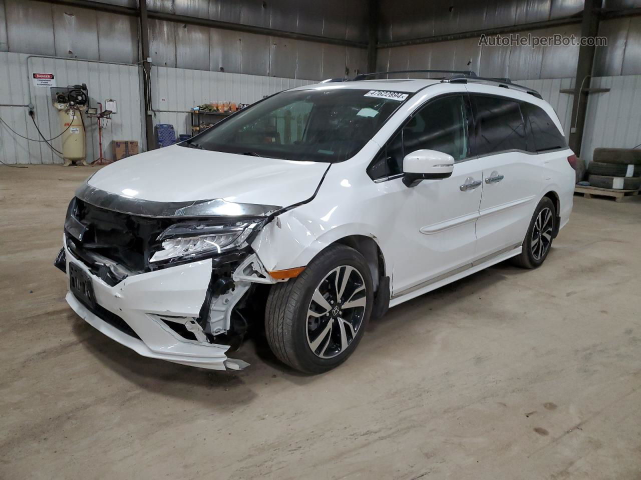 2020 Honda Odyssey Elite White vin: 5FNRL6H97LB070962