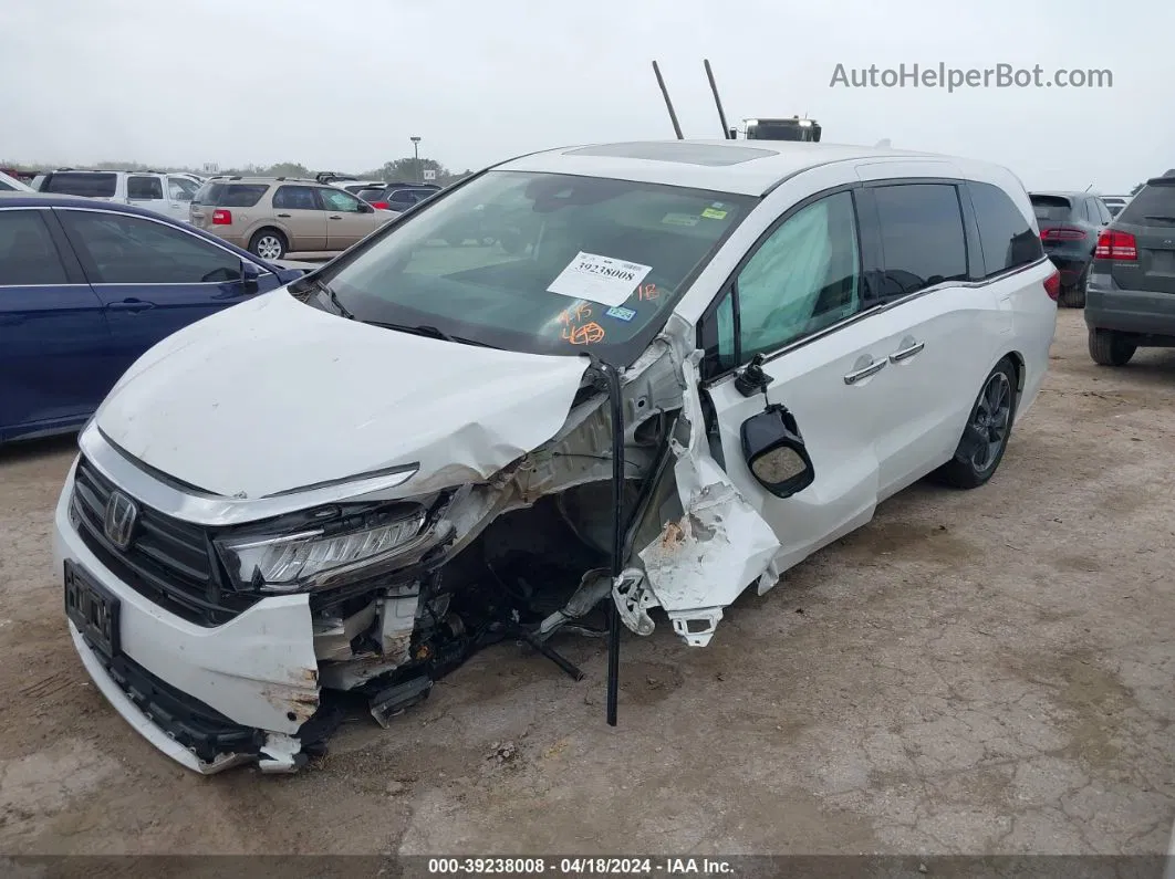 2021 Honda Odyssey Elite White vin: 5FNRL6H97MB016918