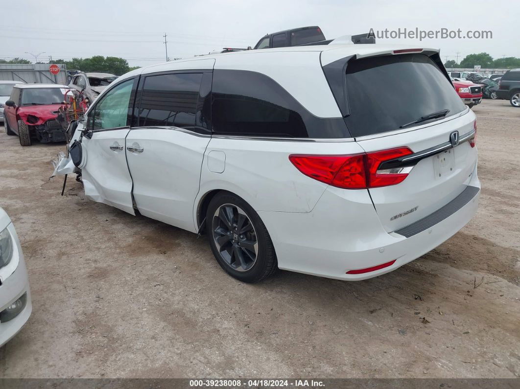 2021 Honda Odyssey Elite White vin: 5FNRL6H97MB016918