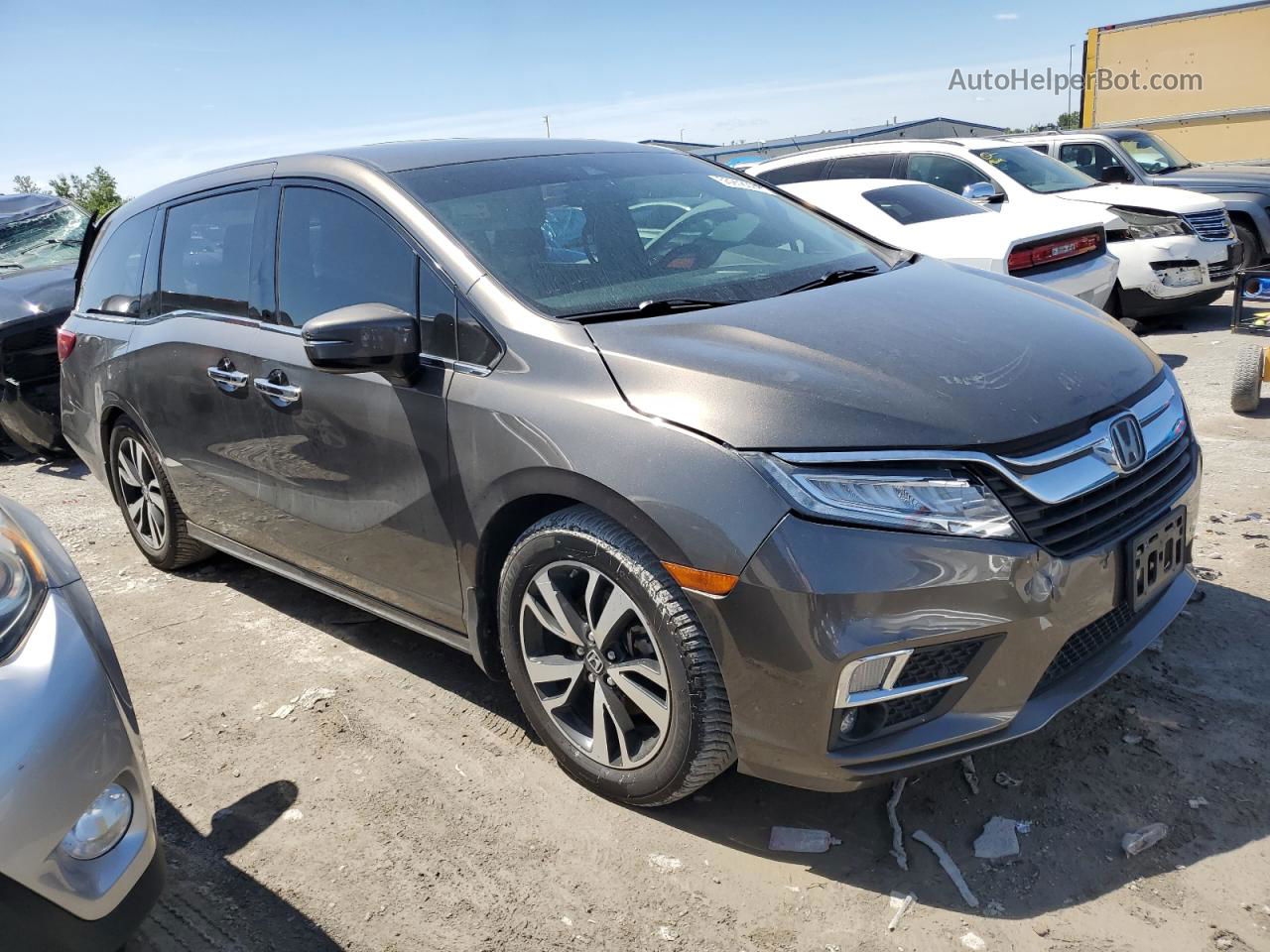 2019 Honda Odyssey Elite Желто-коричневый vin: 5FNRL6H98KB004029