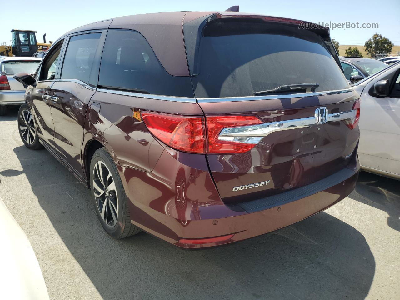 2019 Honda Odyssey Elite Бордовый vin: 5FNRL6H98KB107998