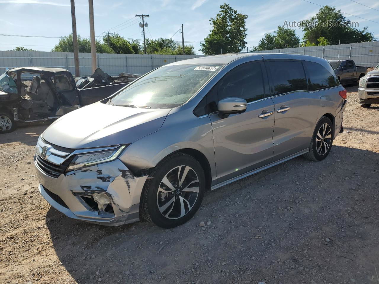 2020 Honda Odyssey Elite Silver vin: 5FNRL6H98LB007384