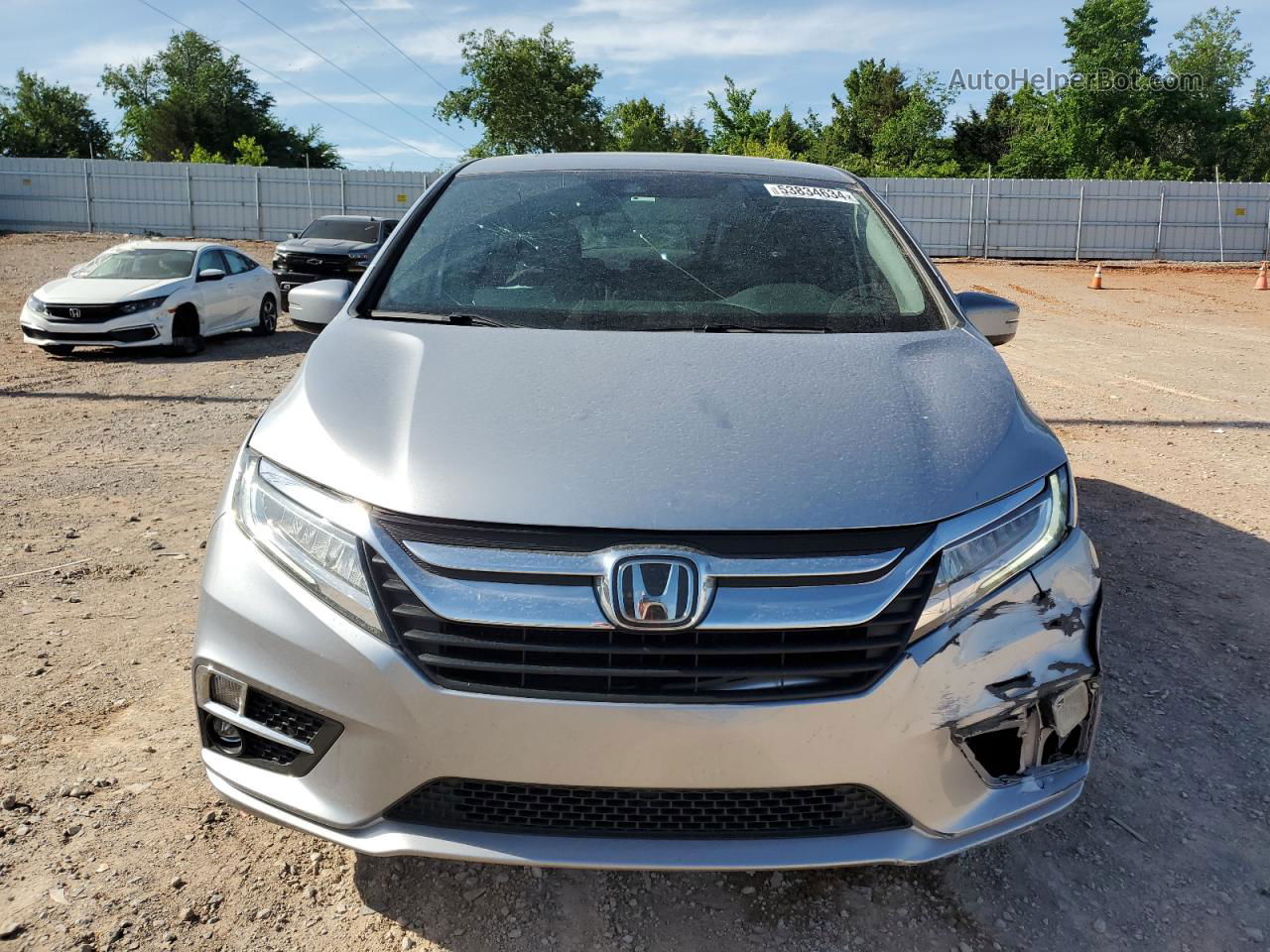 2020 Honda Odyssey Elite Silver vin: 5FNRL6H98LB007384