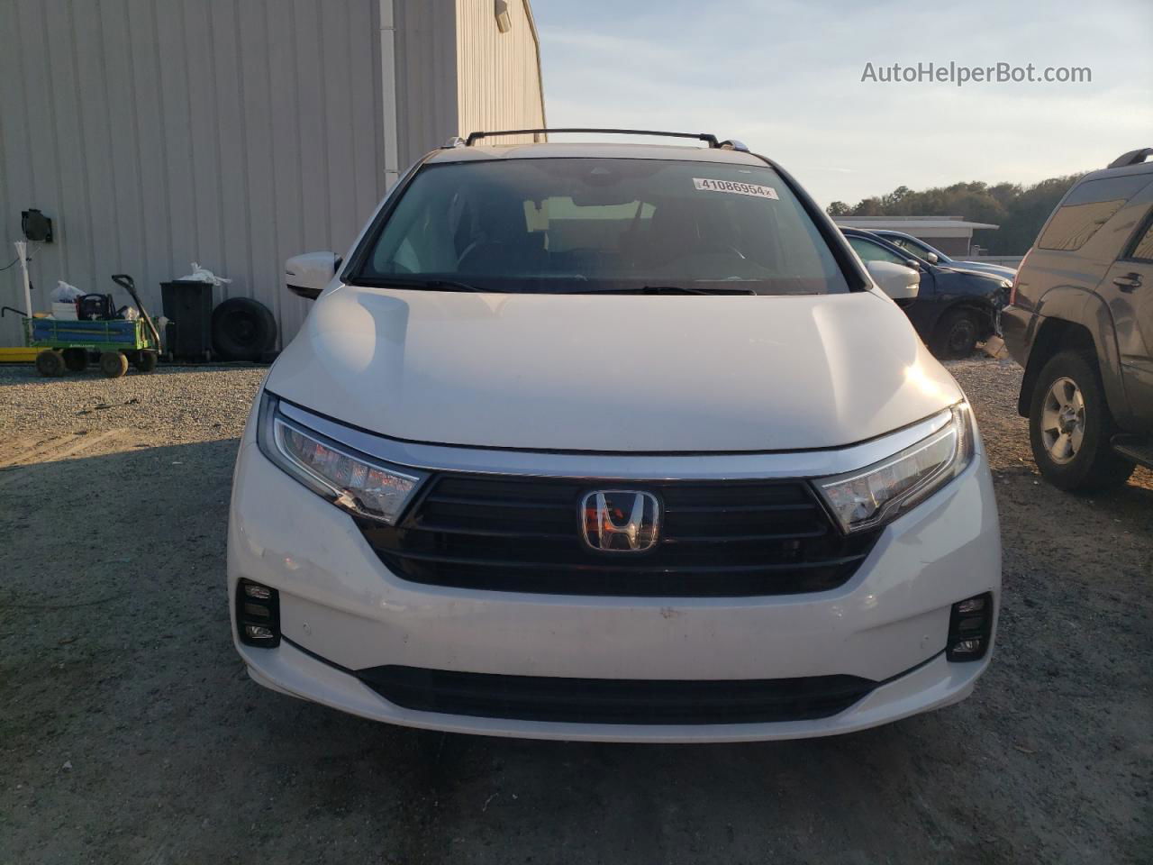 2021 Honda Odyssey Elite White vin: 5FNRL6H98MB000324