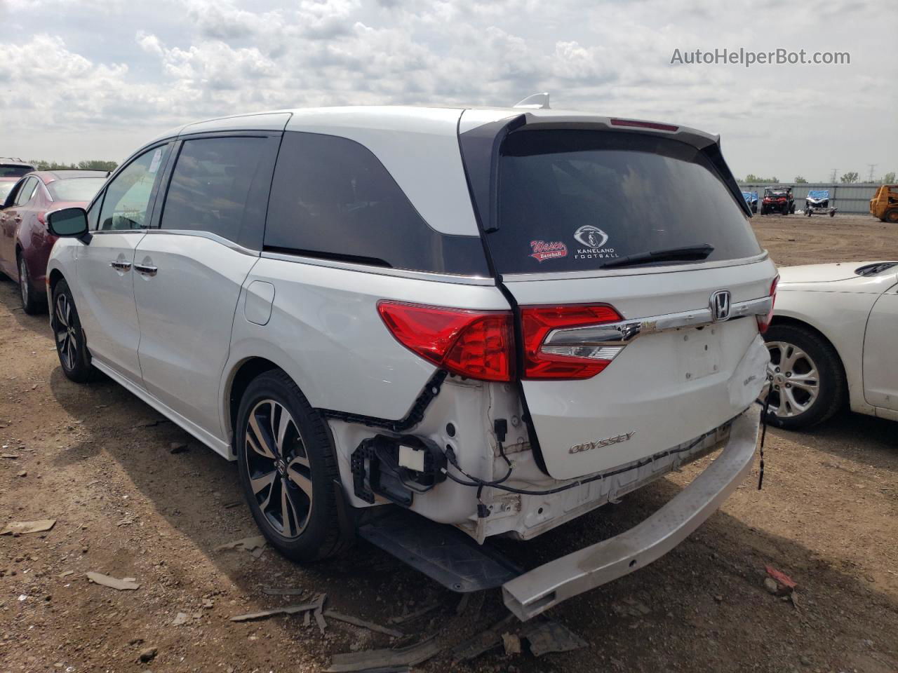 2020 Honda Odyssey Elite White vin: 5FNRL6H99LB046890