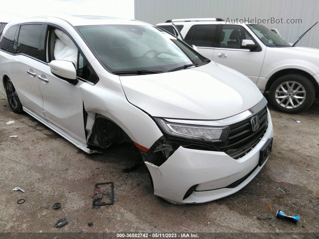 2021 Honda Odyssey Elite White vin: 5FNRL6H99MB006830