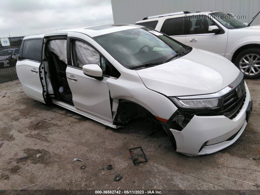 2021 Honda Odyssey Elite White vin: 5FNRL6H99MB006830