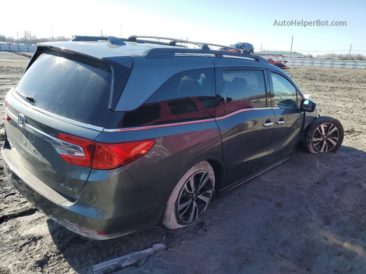 2019 Honda Odyssey Elite Gray vin: 5FNRL6H9XKB026551