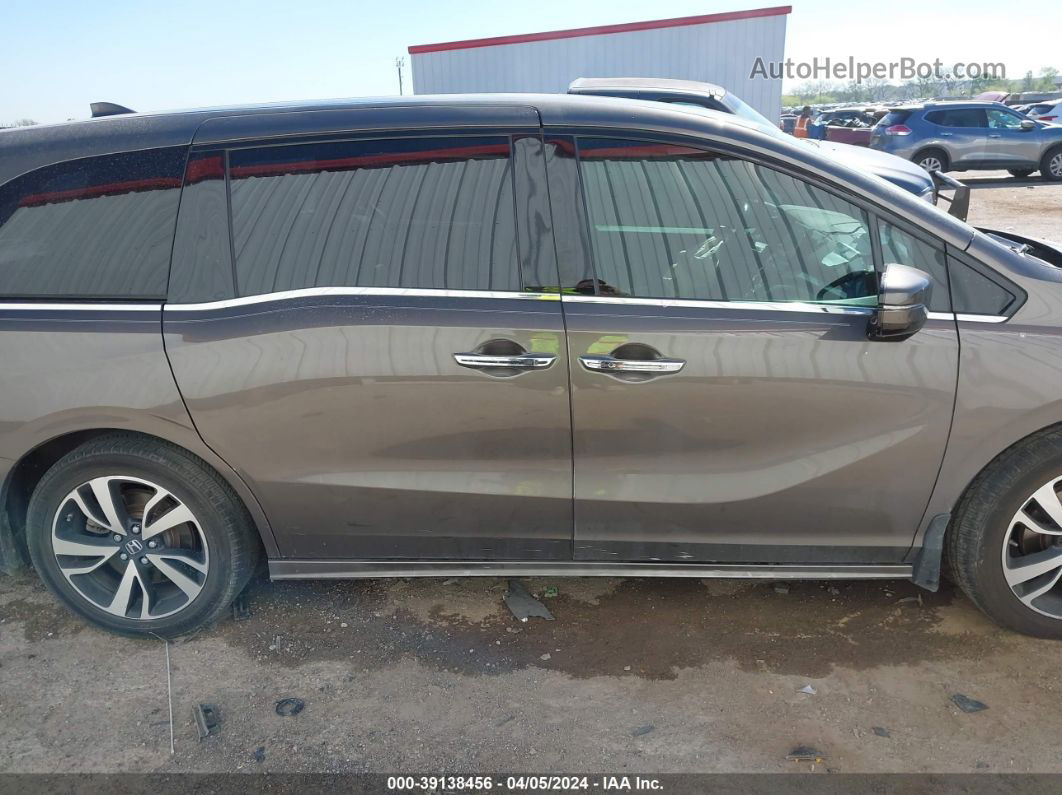 2019 Honda Odyssey Elite Brown vin: 5FNRL6H9XKB120364