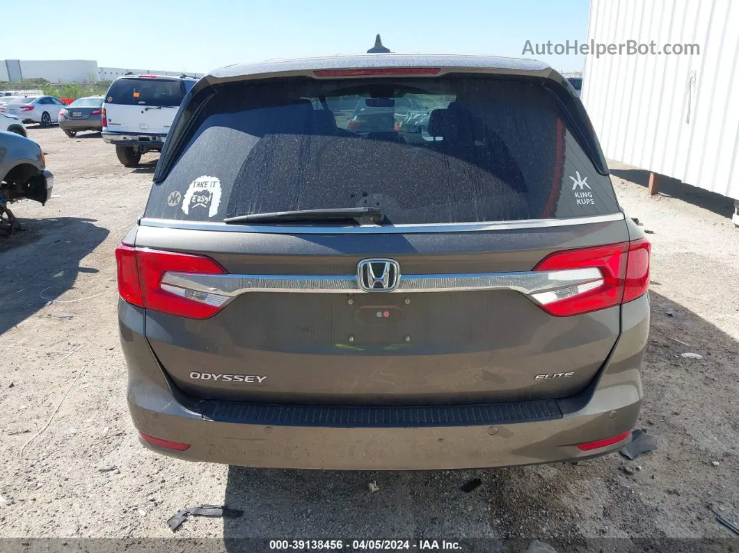 2019 Honda Odyssey Elite Brown vin: 5FNRL6H9XKB120364