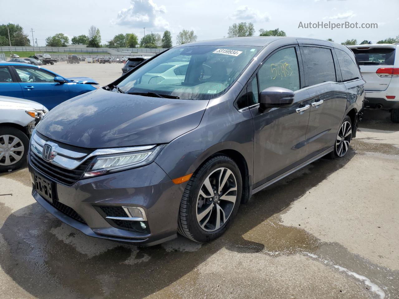 2020 Honda Odyssey Elite Gray vin: 5FNRL6H9XLB039379